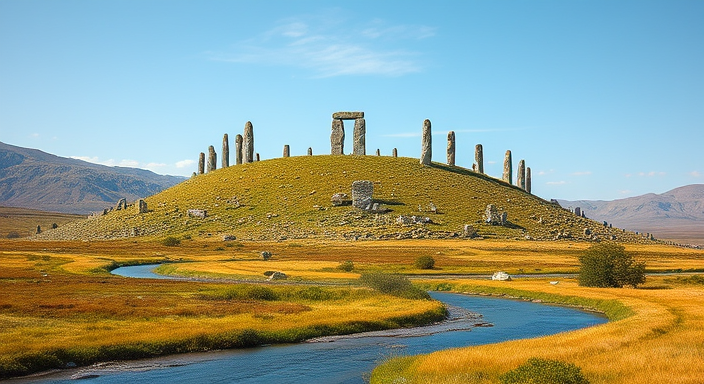 Jedna z wielu monumentalnych konstrukcji megalitycznych. Ta położona jest na zachodnim krańcu zasięgu cywilizacji darmijskiej, na drodze w stronę Tarkii.